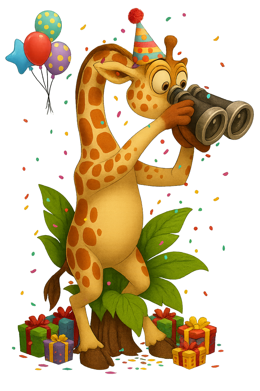 Girafe fête