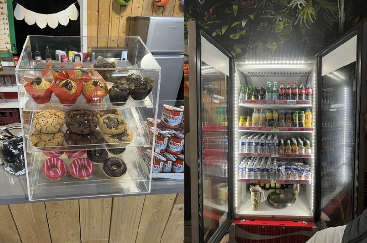 Comptoir - bar sans alcool et caisse